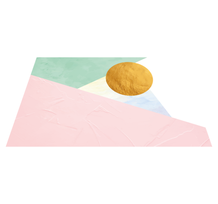 Modern placemats with textured geometric shapes - TenStickers