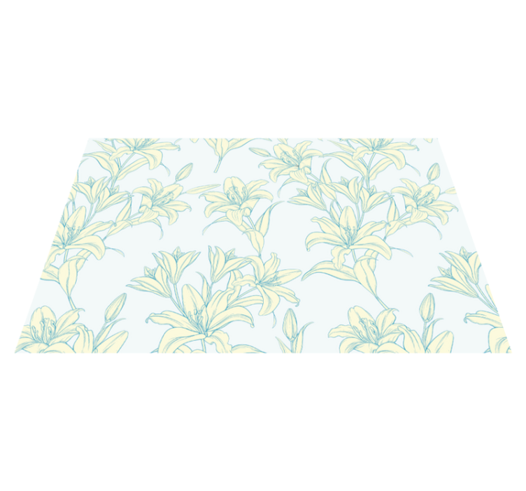 Placemat elegant plant inspired design - TenStickers