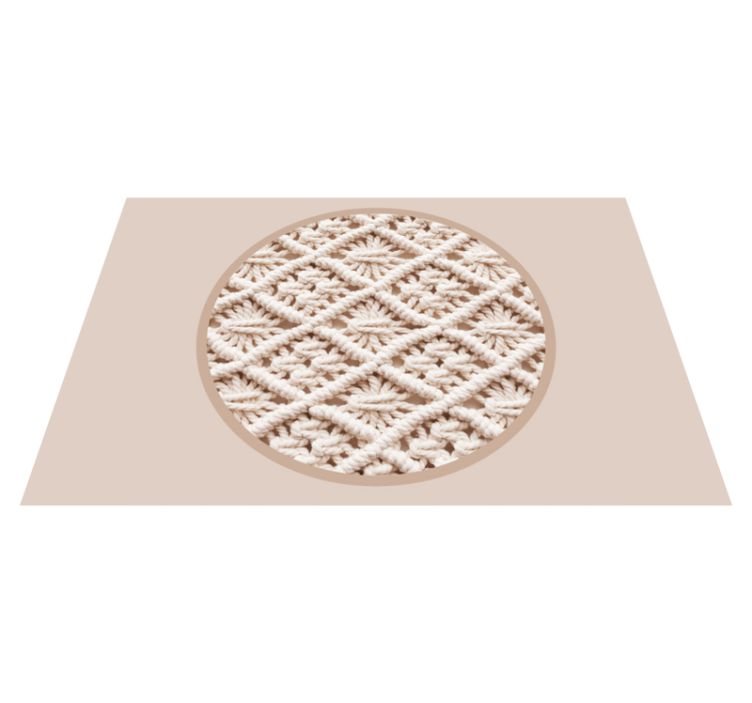 Elegant crochet pattern placemats - TenStickers