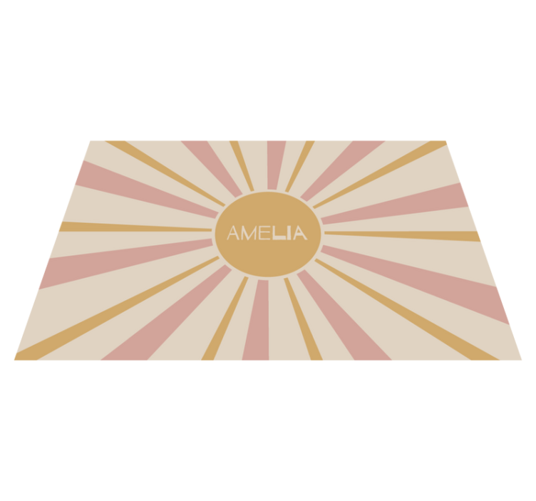 Personalisable placemat sunburst centerpiece - TenStickers