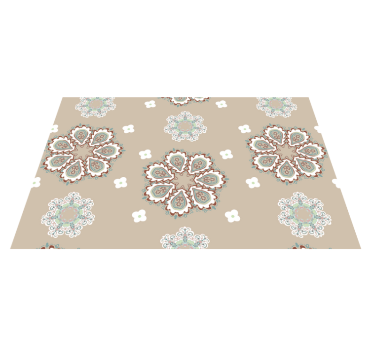 Placemat elegant floral patterns - TenStickers