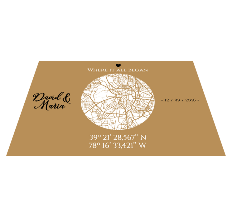 Where it all began original placemats - TenStickers