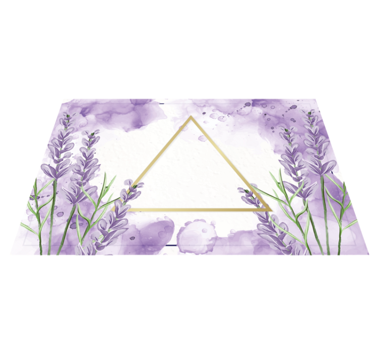 Digital lavender triangle placemats - TenStickers