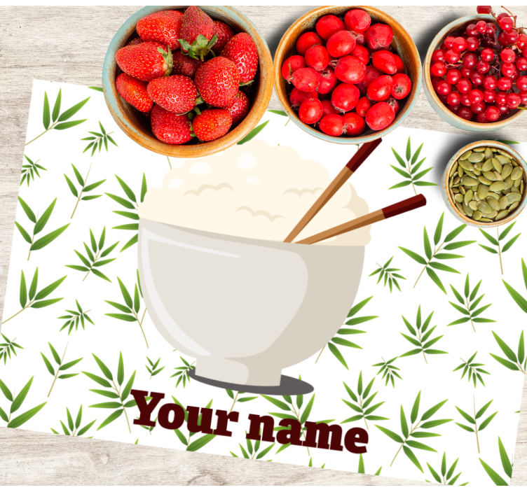 Chopsticks and bamboo placemats placemats - TenStickers