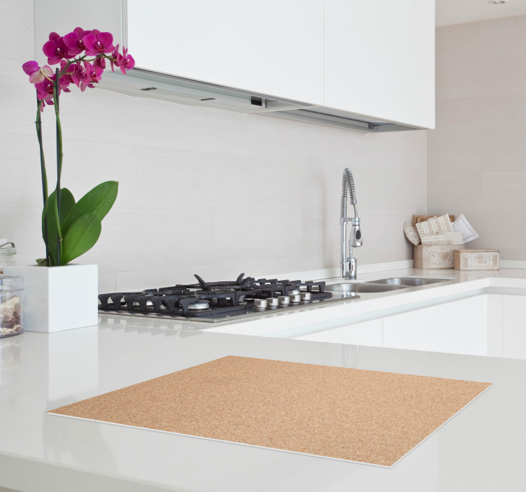 Cork image tablecloth placemats with textures - TenStickers