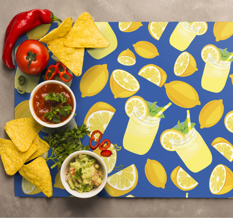 Lemonade and Lemons citrus placemats - TenStickers
