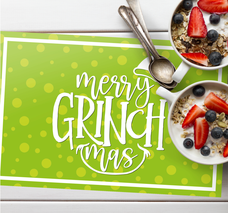 Merry grinchmas original design placemats - TenStickers