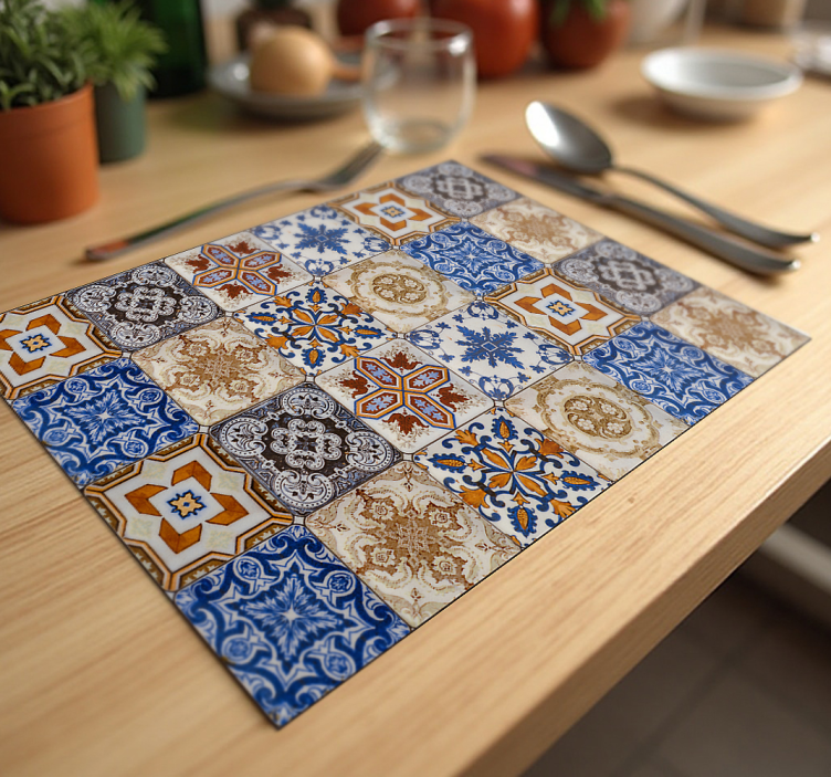 Multicolor hydraulics original placemats - TenStickers
