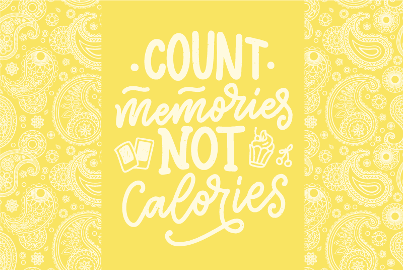 Placemats with quote count memories design - TenStickers