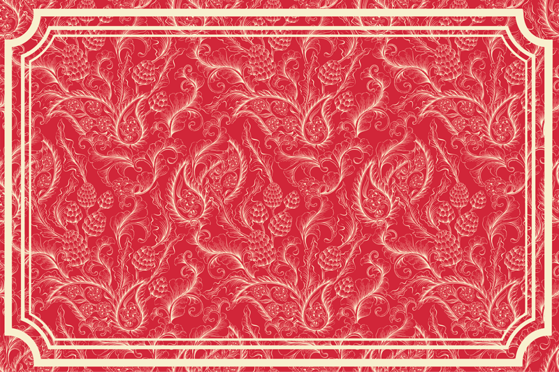 Flower inspired backdrop placemats - TenStickers