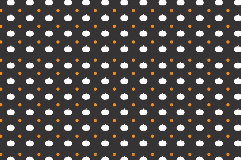 Halloween placemats with pumpkin patterned design - TenStickers