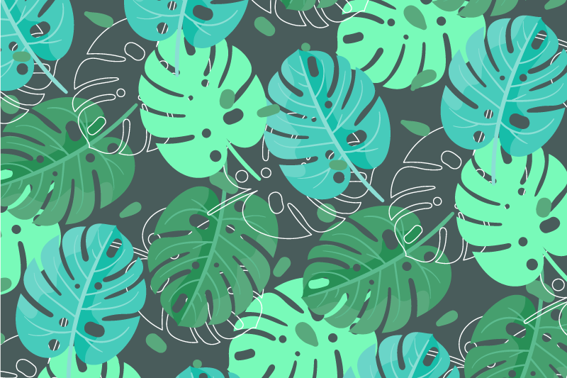 Monstera Deliciosa original placemats - TenStickers