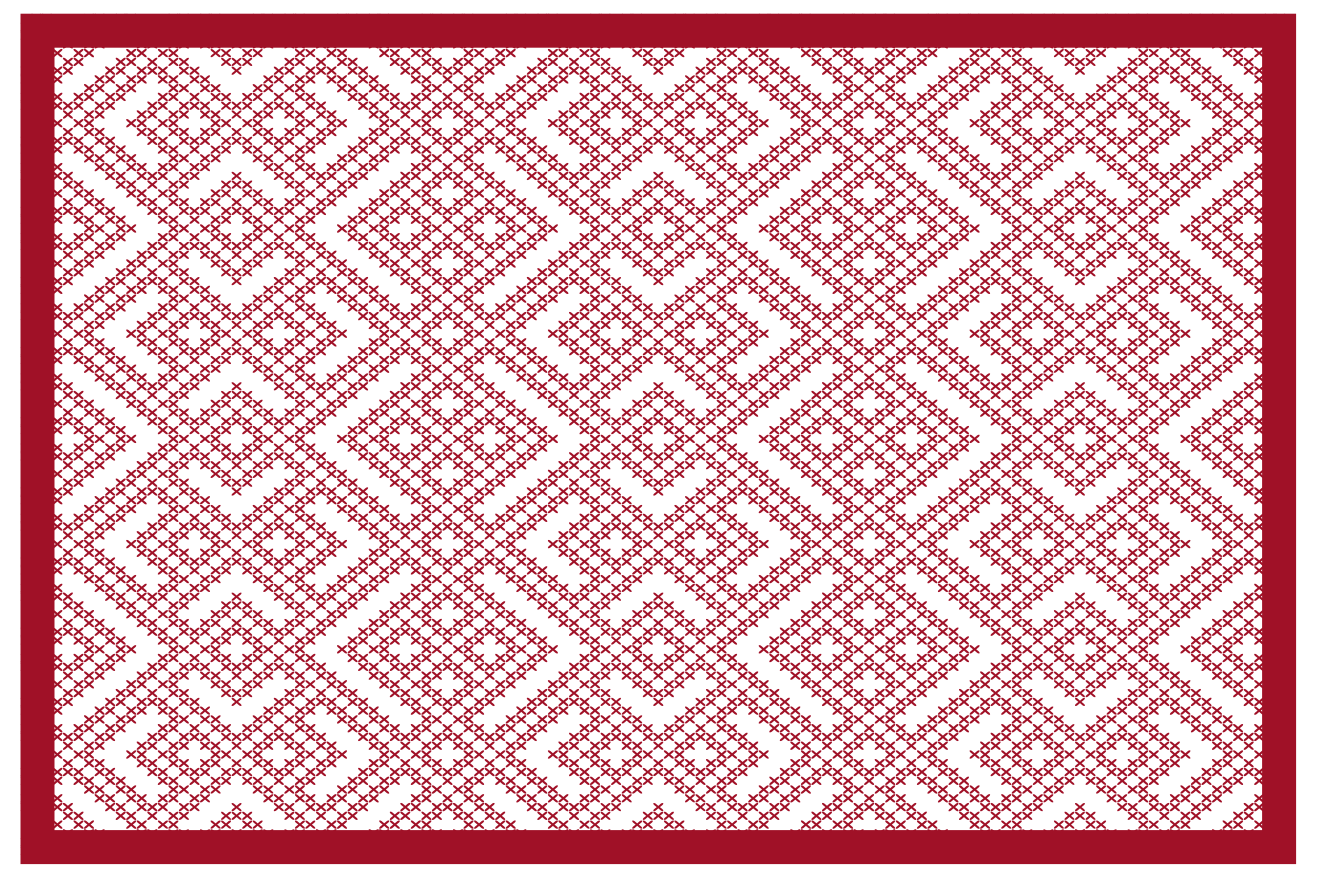 Geometric patterned texture placemats - TenStickers