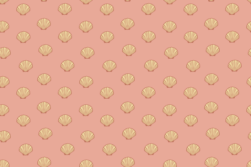 Original placemats shell pattern placemats - TenStickers