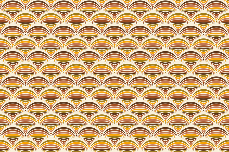 Placements curved wave design placemats - TenStickers