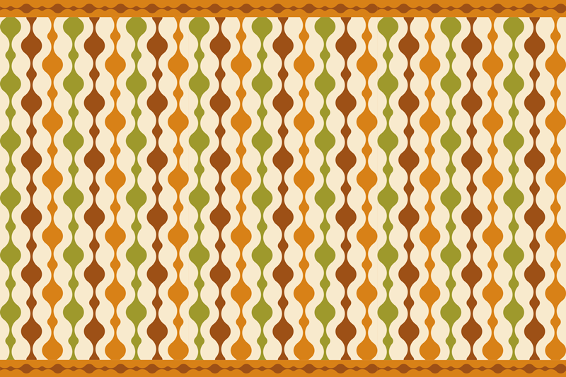 Curvy colorful pattern placemats - TenStickers