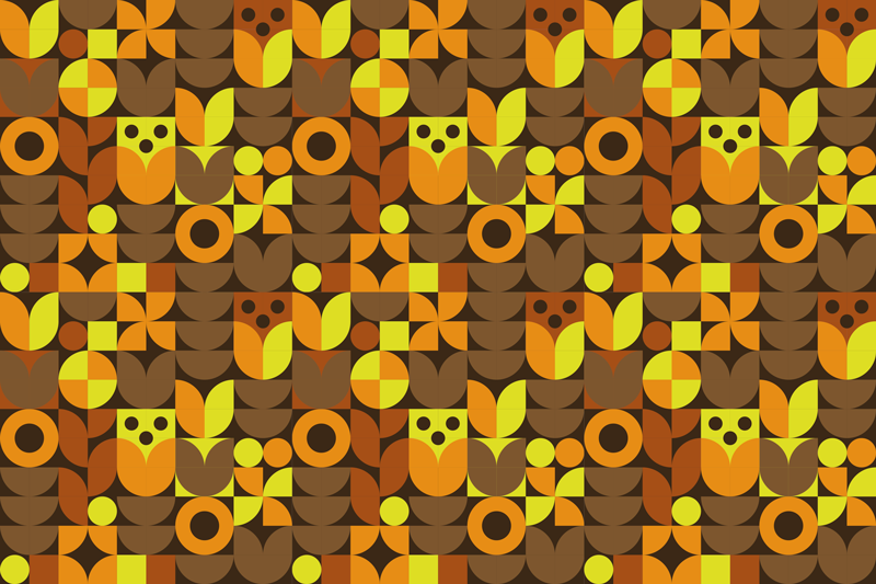 Original placemats with vibrant geometric designs - TenStickers