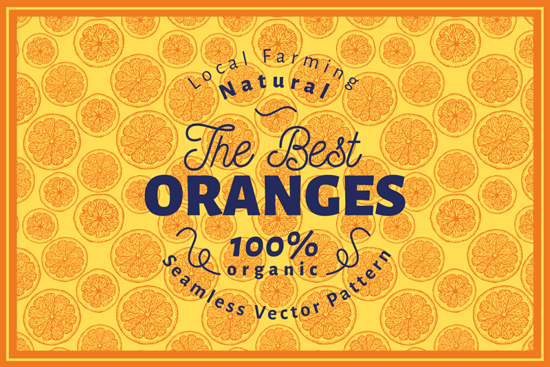 Original placemats orange slice design - TenStickers