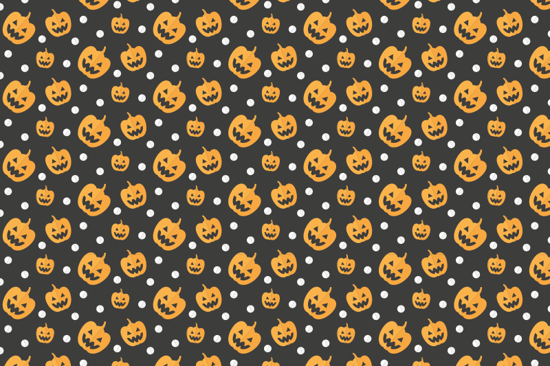 Halloween placemats pumpkin design tabletop - TenStickers