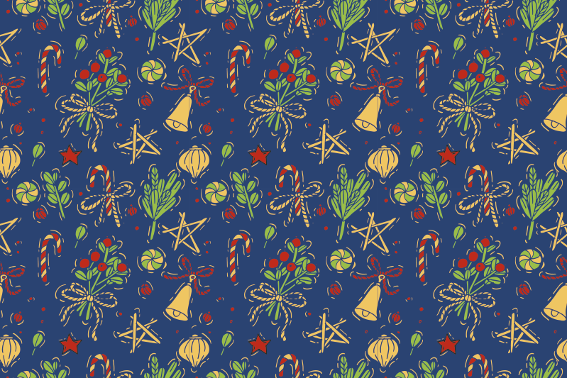 Christmas placemats for a festive table setting - TenStickers