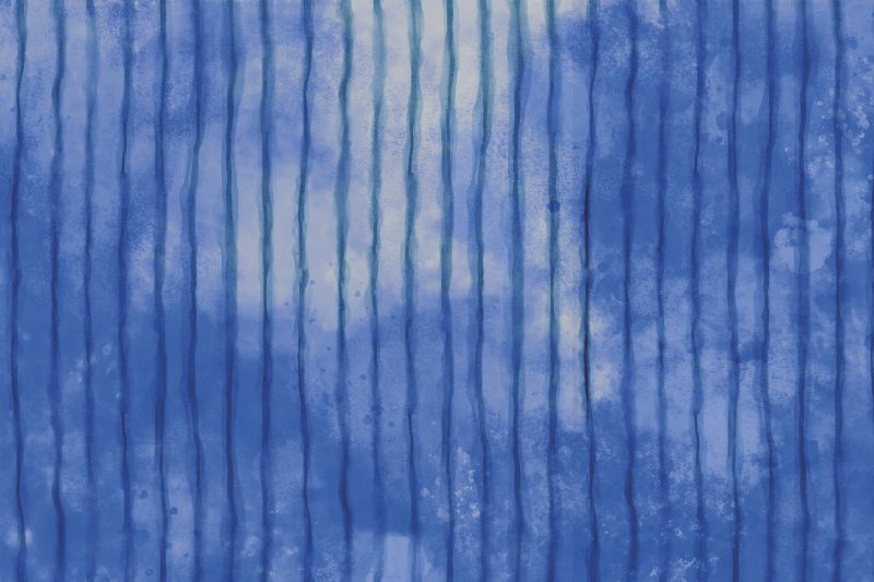 Blue striped pattern placemats - TenStickers