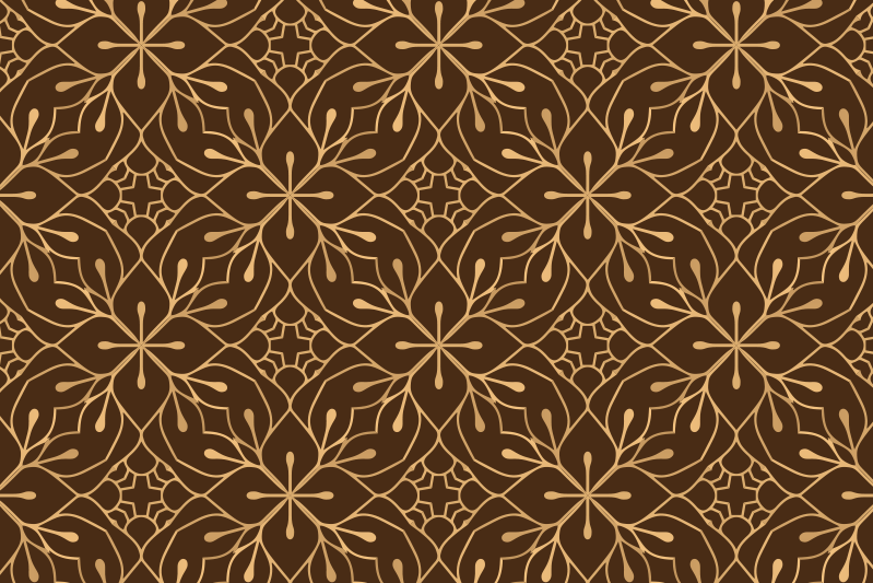 Floral art decoration elegant placemats - TenStickers