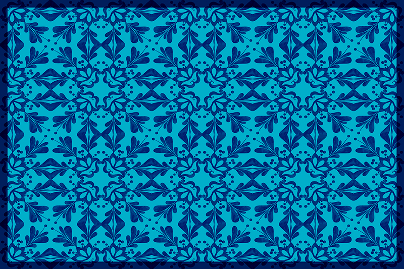 Graceful botanical design placemats - TenStickers