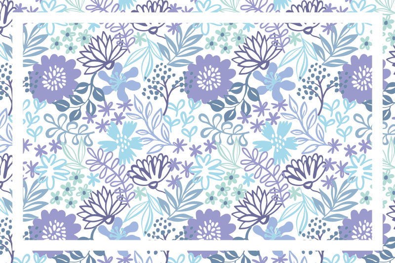 Flower mix original placemats - TenStickers