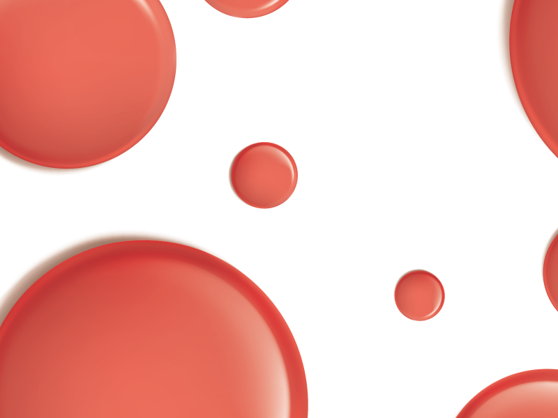 Red modern circles red placemats - TenStickers