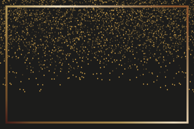 Elegant placements in elegant black glitter - TenStickers