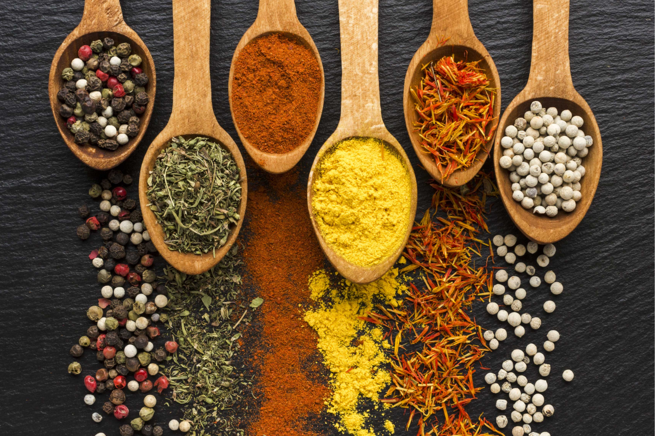 Spice assortment modern placemats - TenStickers