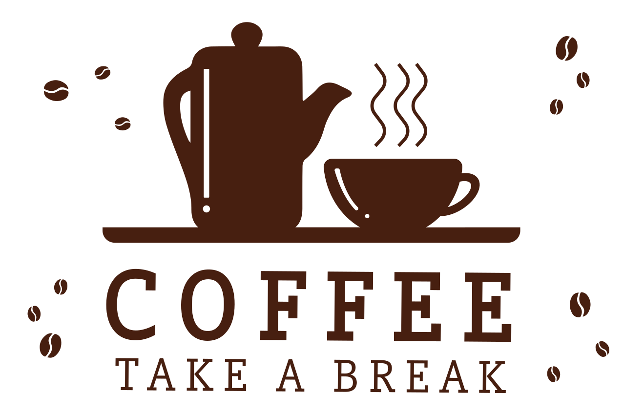Placemat with quote coffee break quote - TenStickers