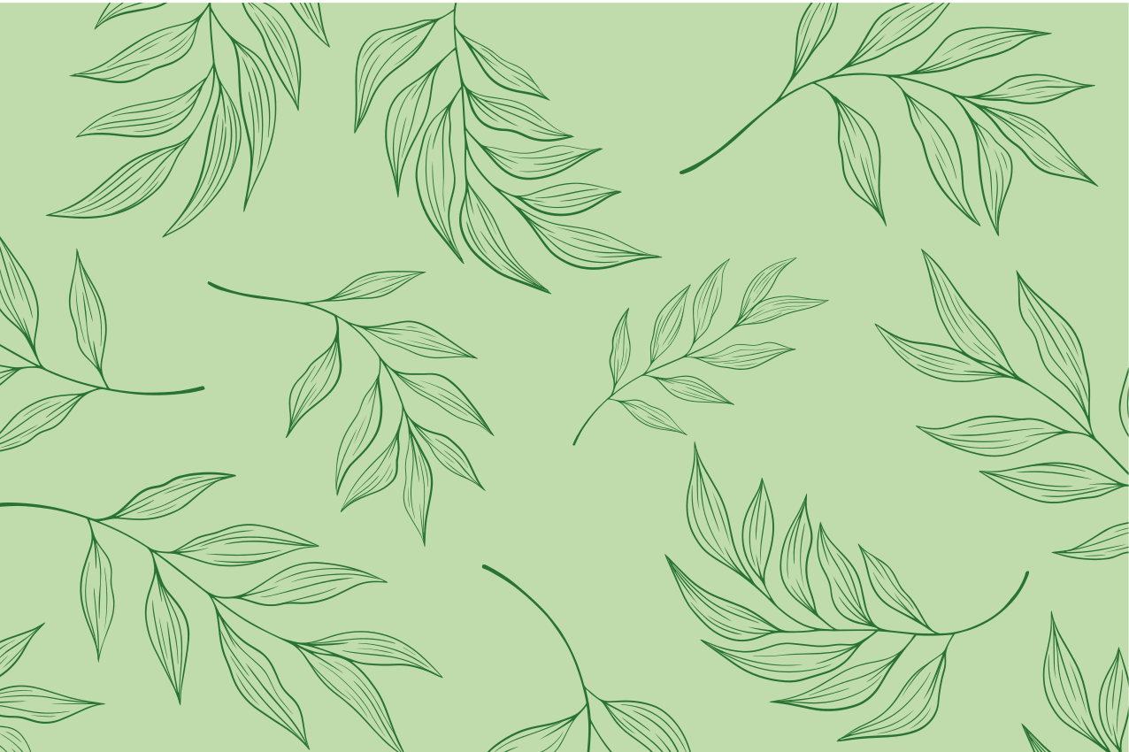 Placemat elegant leaf patterns - TenStickers