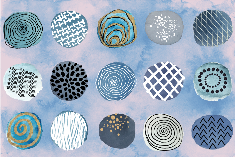 Placemat circular pattern design - TenStickers