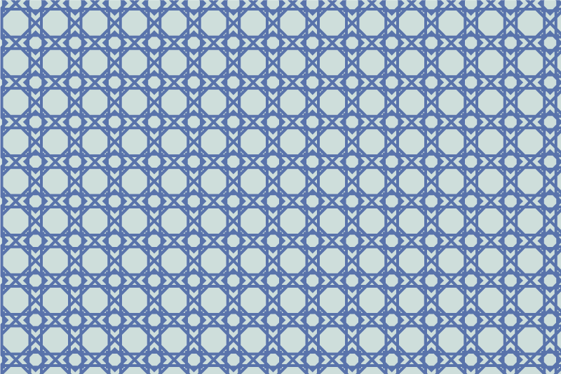 Elegant blue pattern placemats - TenStickers
