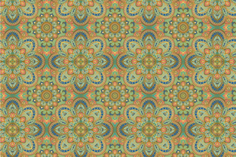 Original placemats elegant floral design - TenStickers