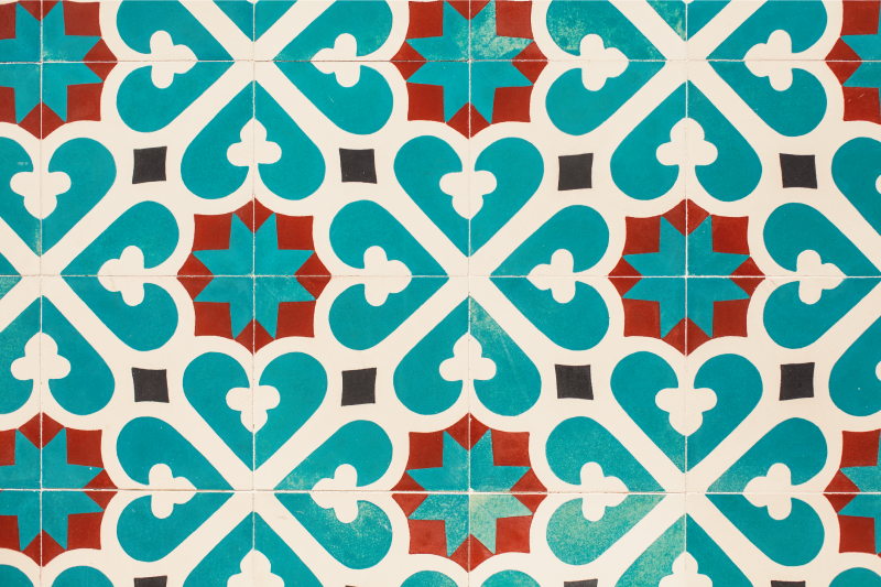 Lively geometric concept placemats - TenStickers
