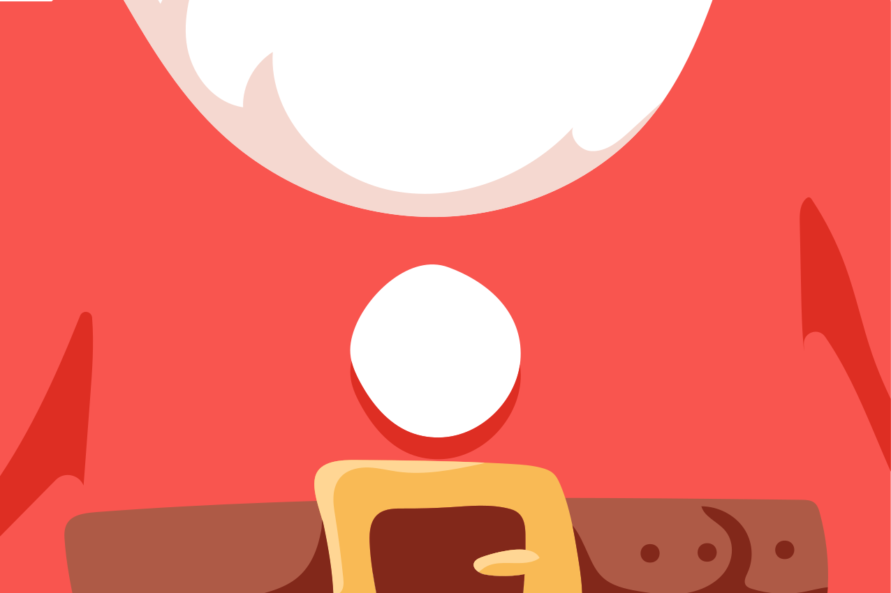 Christmas placemats santa claus t-shirt - TenStickers