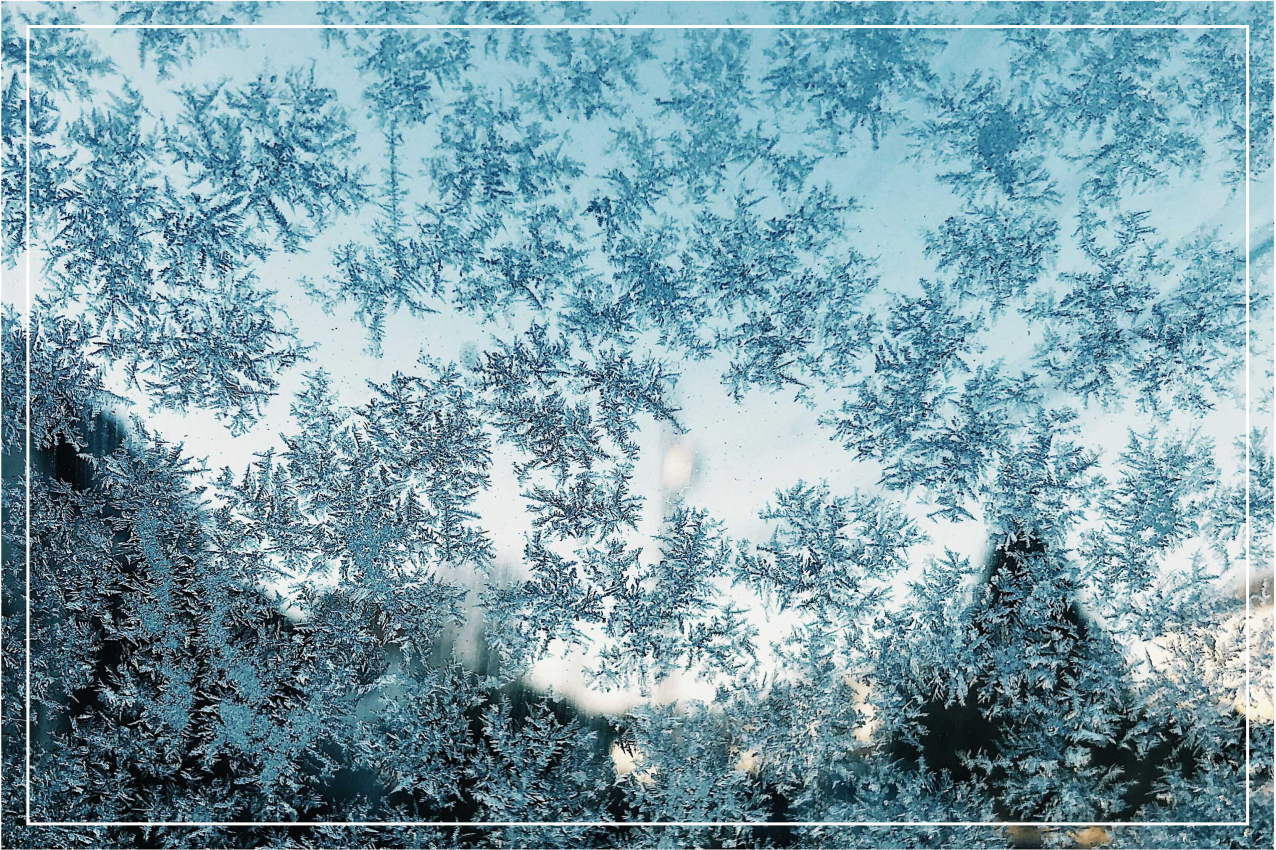 Frosted ice pattern placemats - TenStickers