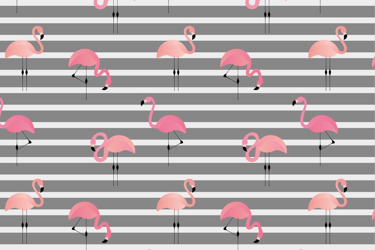 Original placemats flamingo patterned placemats - TenStickers