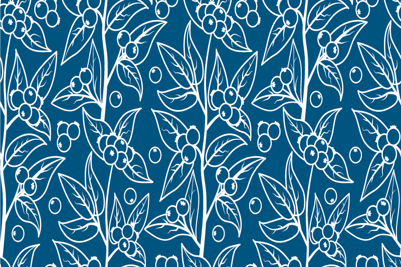 Delicate Floral Pattern placemats - TenStickers