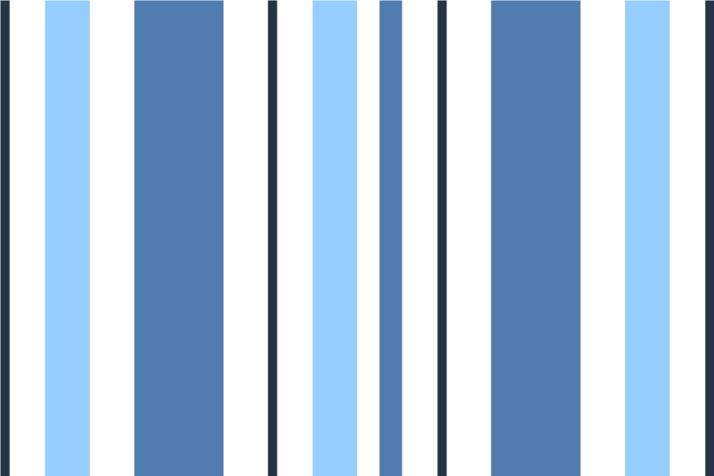 Modern placemats striped blue placemats - TenStickers