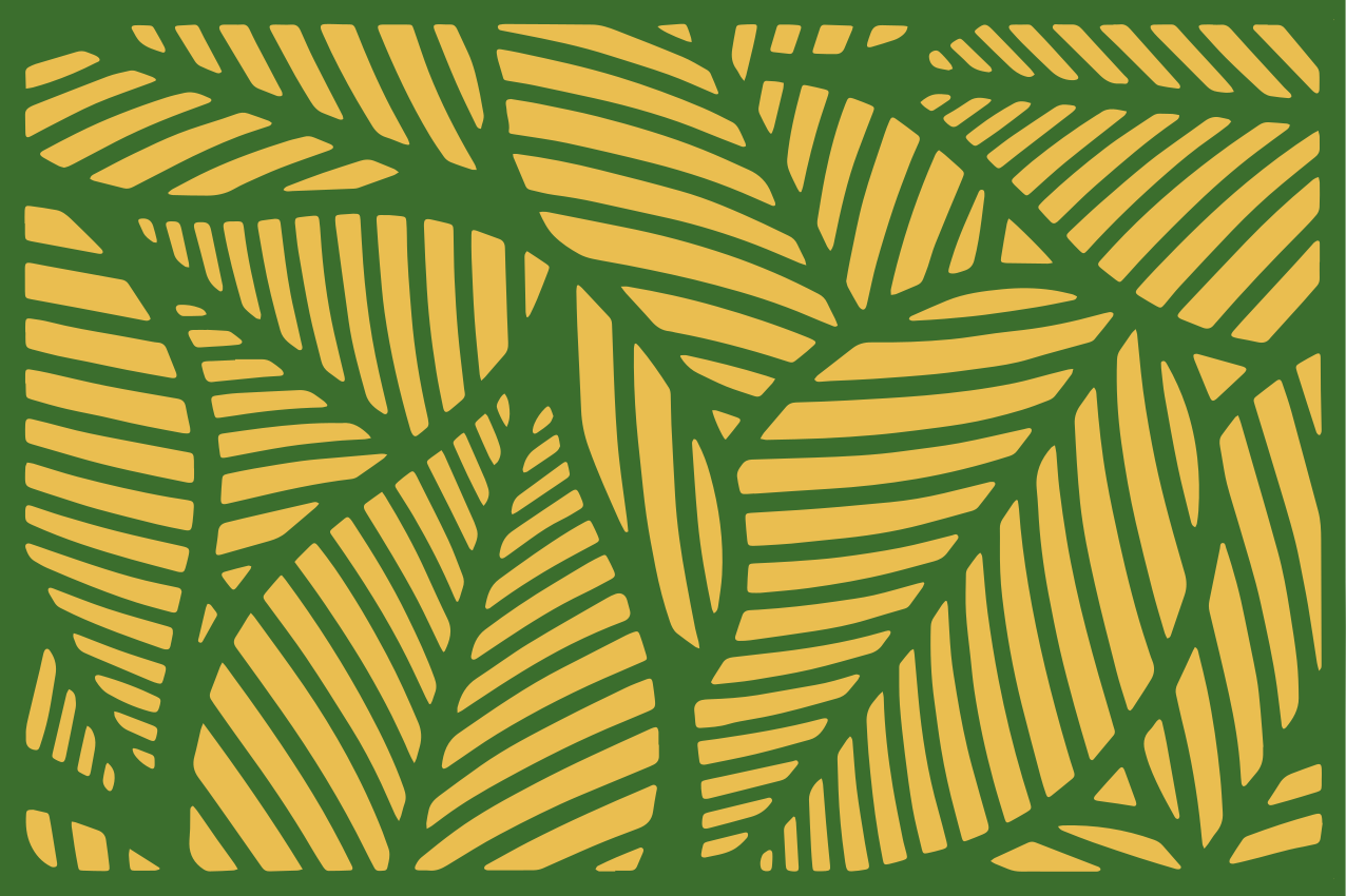 Leaf pattern overlay placemats - TenStickers