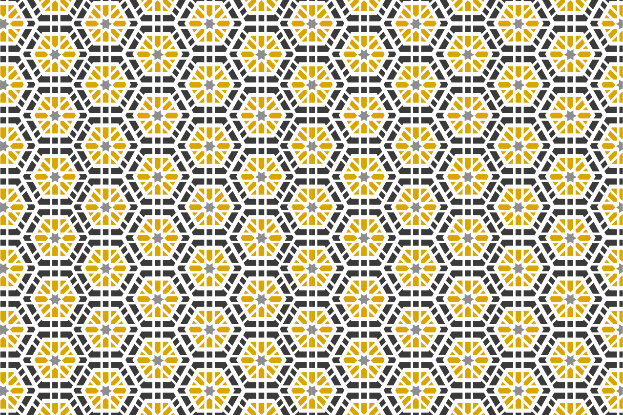 Placemat geometric patterned design - TenStickers