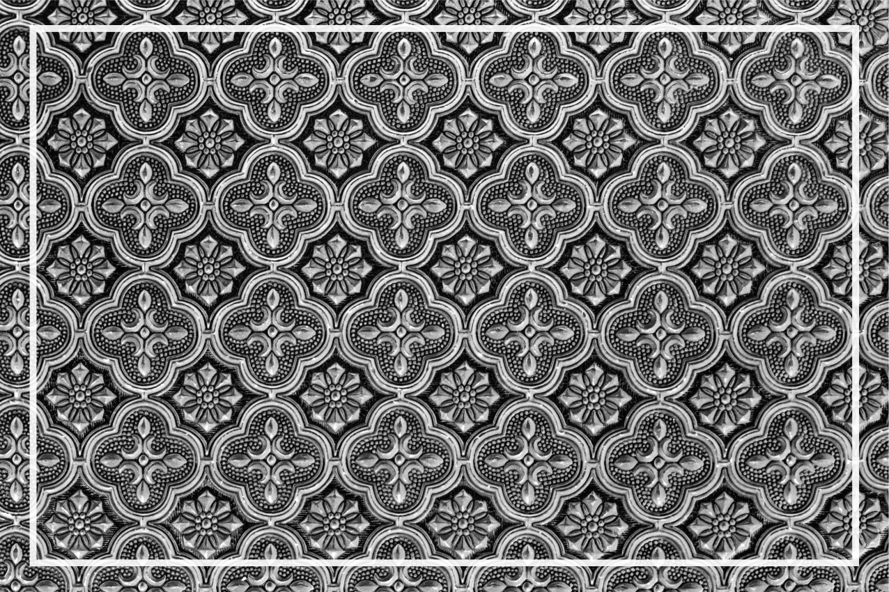 Placements intricate patterned surface placemats - TenStickers