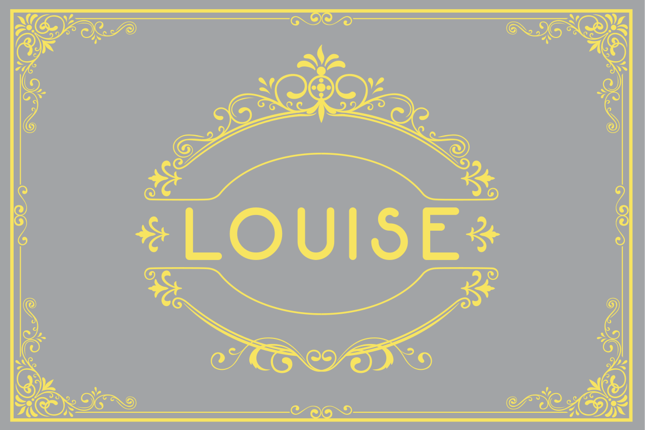 Personalised placemat elegant name display - TenStickers