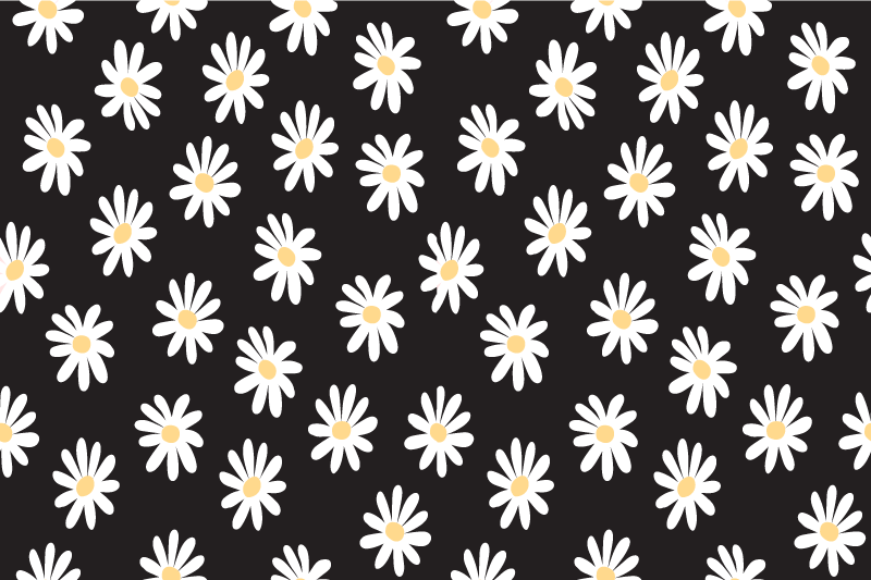 Children placemats daisy floral design - TenStickers