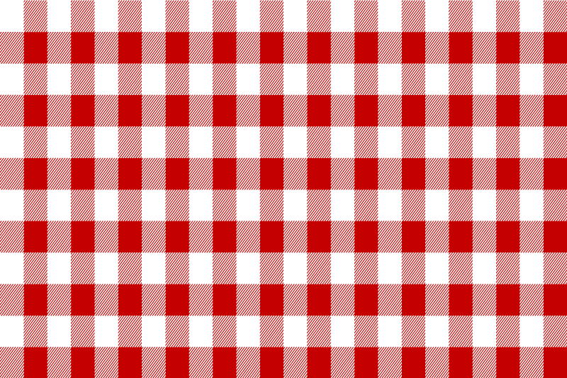 Restaurant placemats traditional checked style - TenStickers