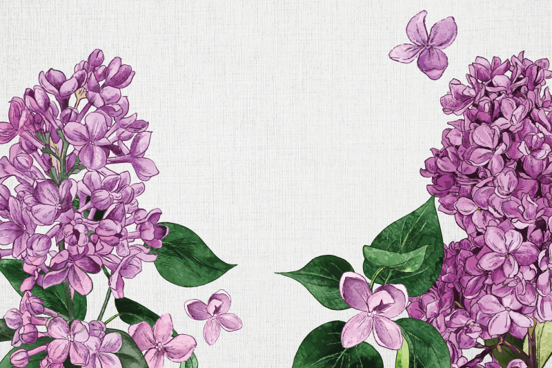 Original placemats lilac floral design - TenStickers