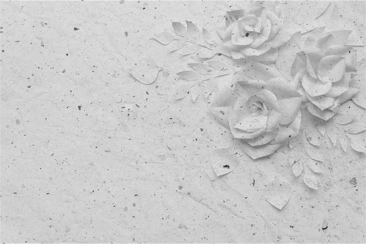 Placemat elegant floral relief design - TenStickers